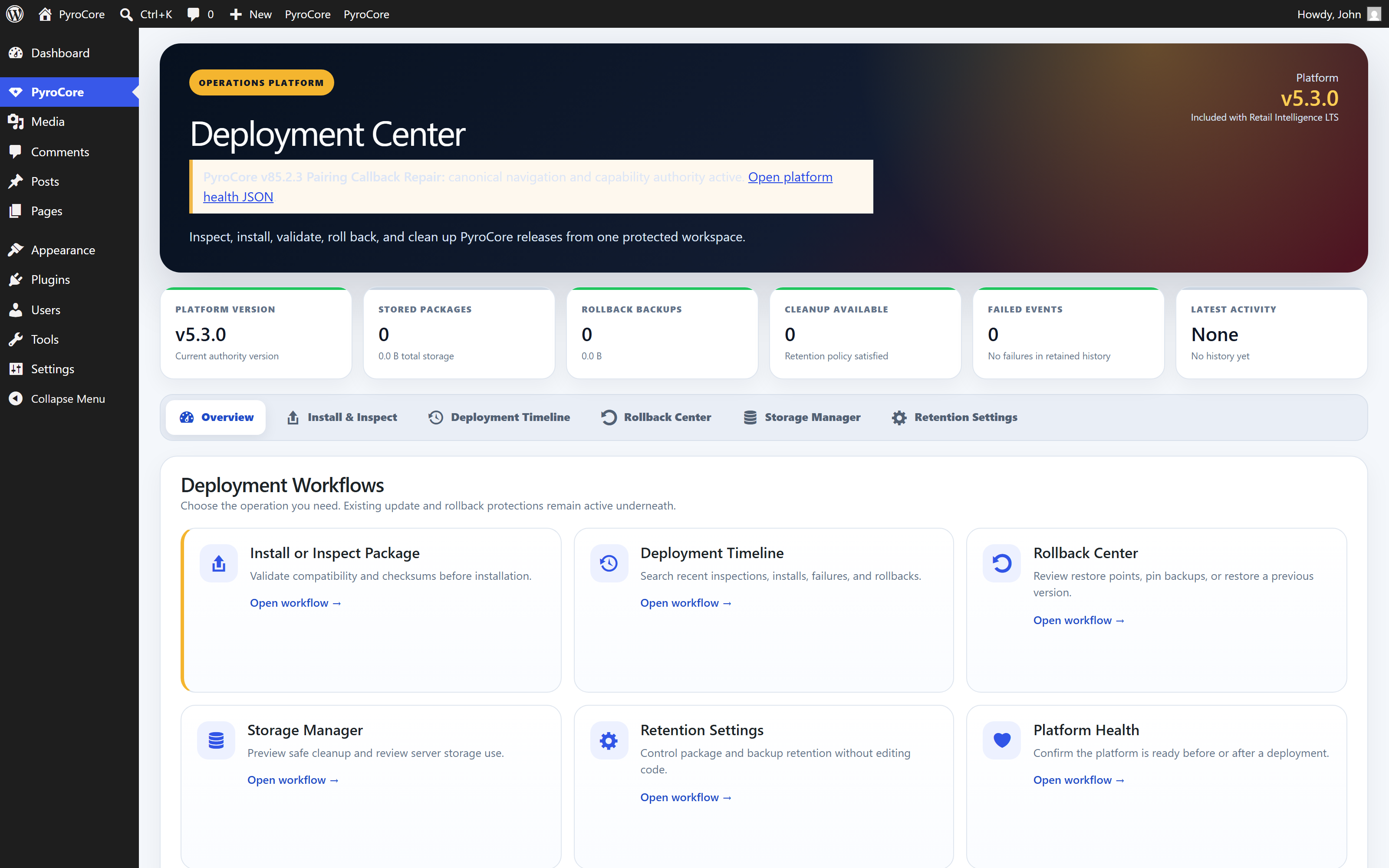 Deployment Center
